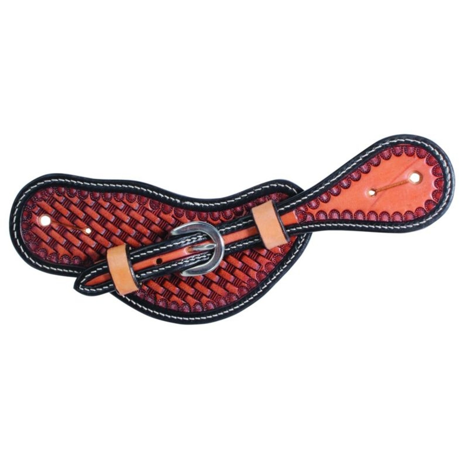 Professionals Choice Ladies Basket Weave Spur Stra