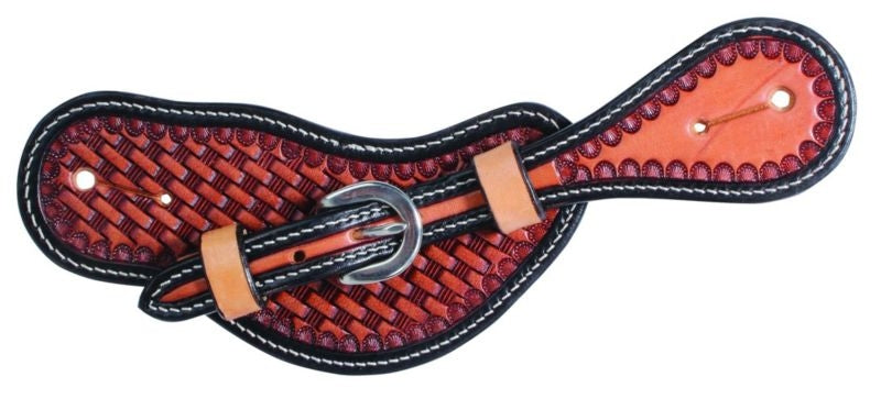 Professionals Choice Ladies Basket Weave Spur Stra