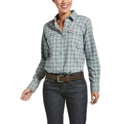 Arait Ladies FR Eberly Long Sleeve Snap Work Shirt