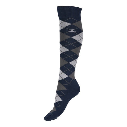Horze Ladies Alana Checked Winter Socks 6-7.5 Afte