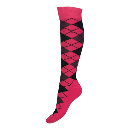 Horze Ladies Alana Checked Winter Socks 6-7.5 Afte