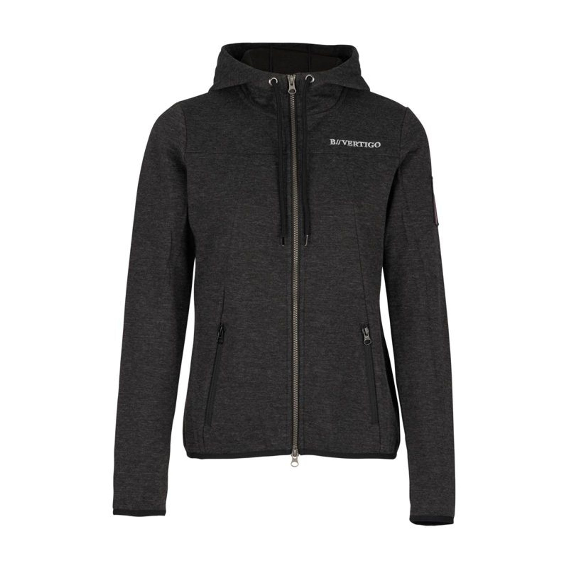 B Vertigo Ladies Terri Fleece Jacket 4 Dark Grey