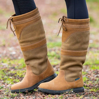 Horze Ladies Cambridge Tall Country Boots 9.5 Brow