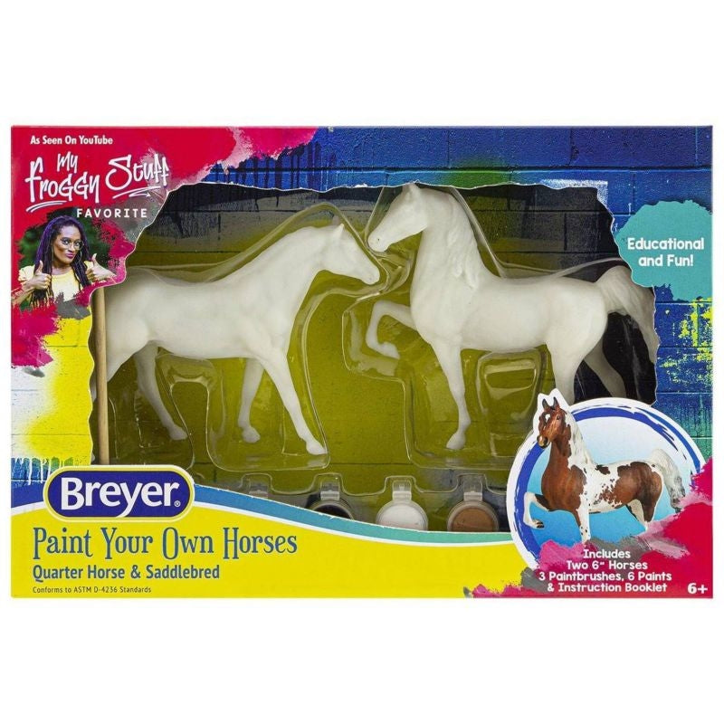 Breyer Paint Your Own Horses - Quarter Horse & Sad
