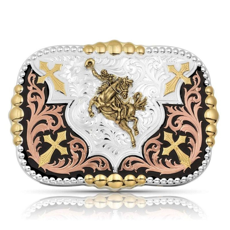 Montana Silversmiths Faith in Four Buckle with a B