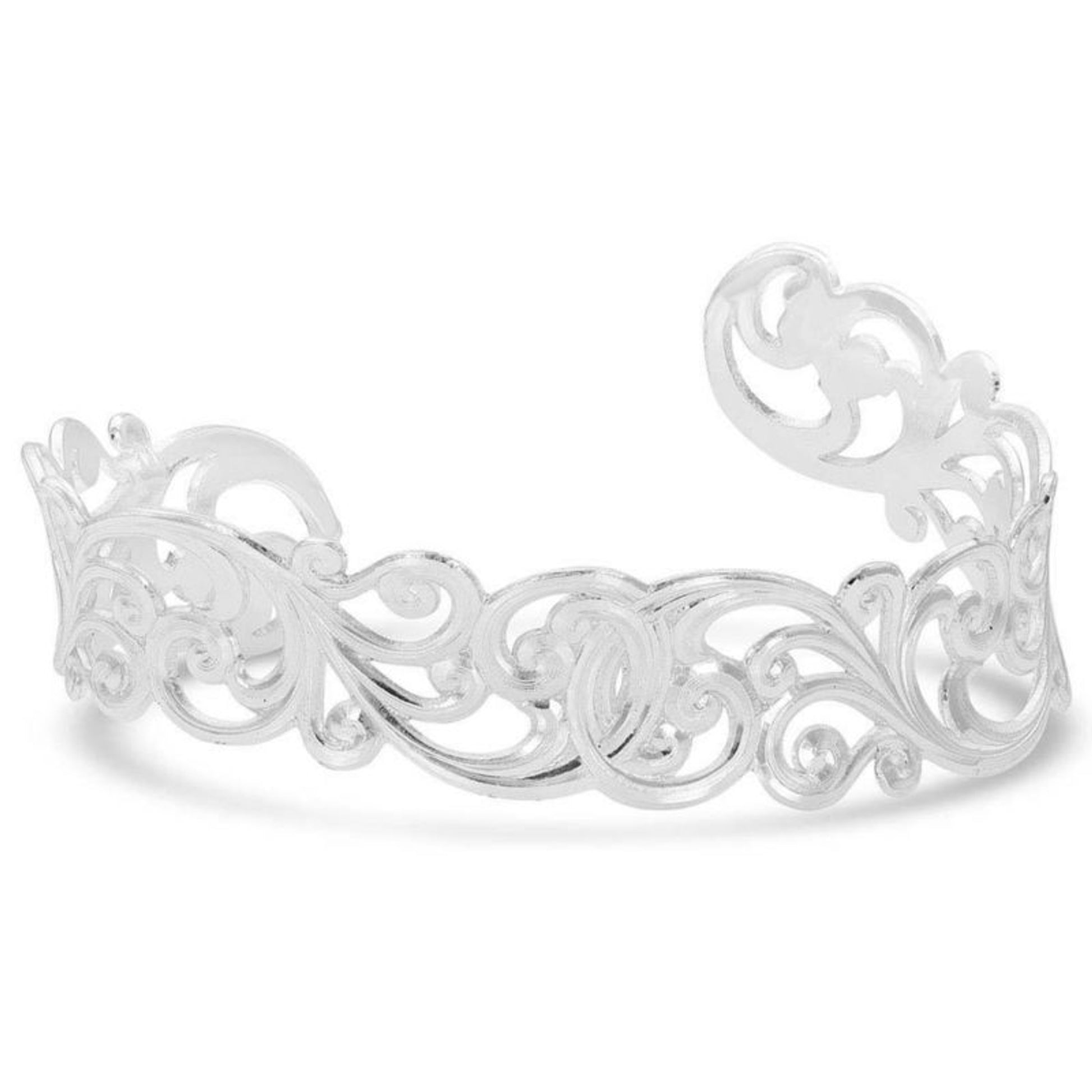 Montana Silversmiths Denim & Lace Filigree Cuff Br
