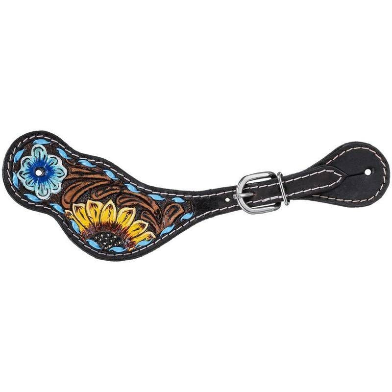 Tough1 Sunflower/Buckstitch Spur Straps Dark Anti