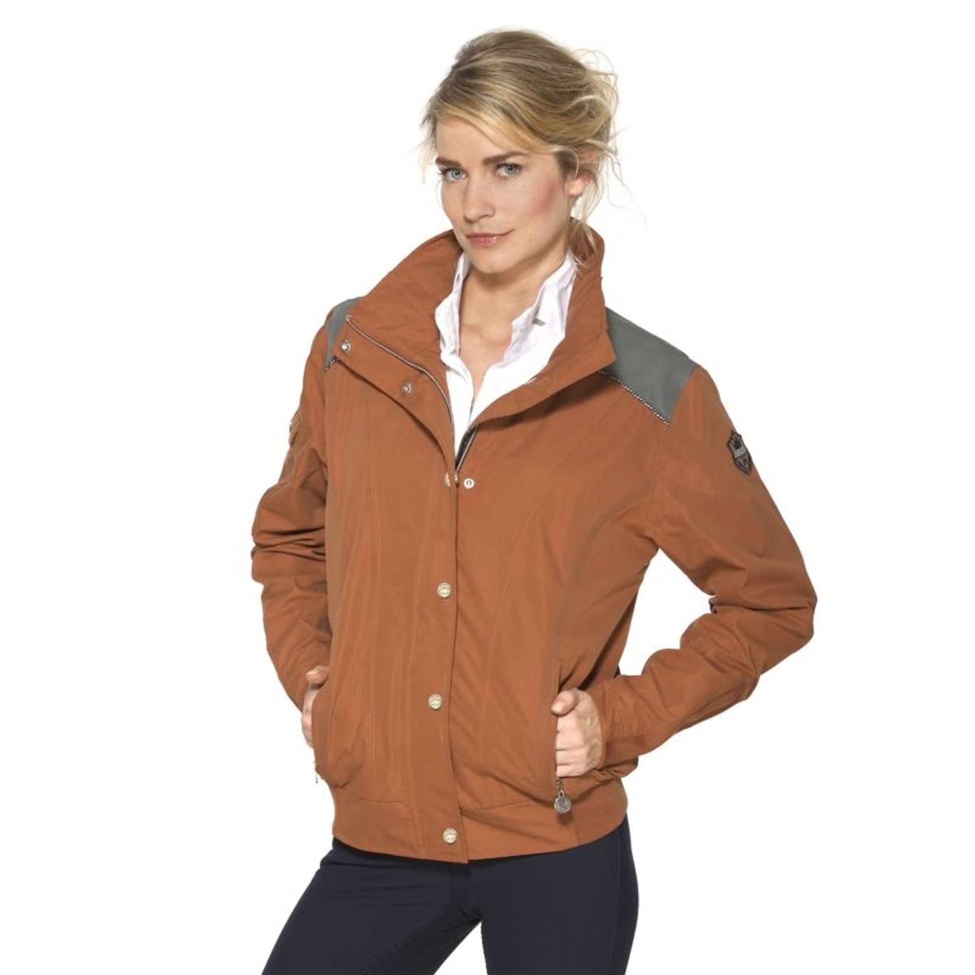 Ladies Baldur Waterproof Bomber Jacket Large Ink