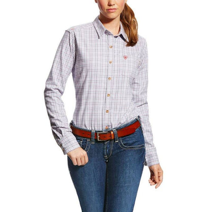 Ariat Ladies FR Marion Work Shirt Medium Purple No