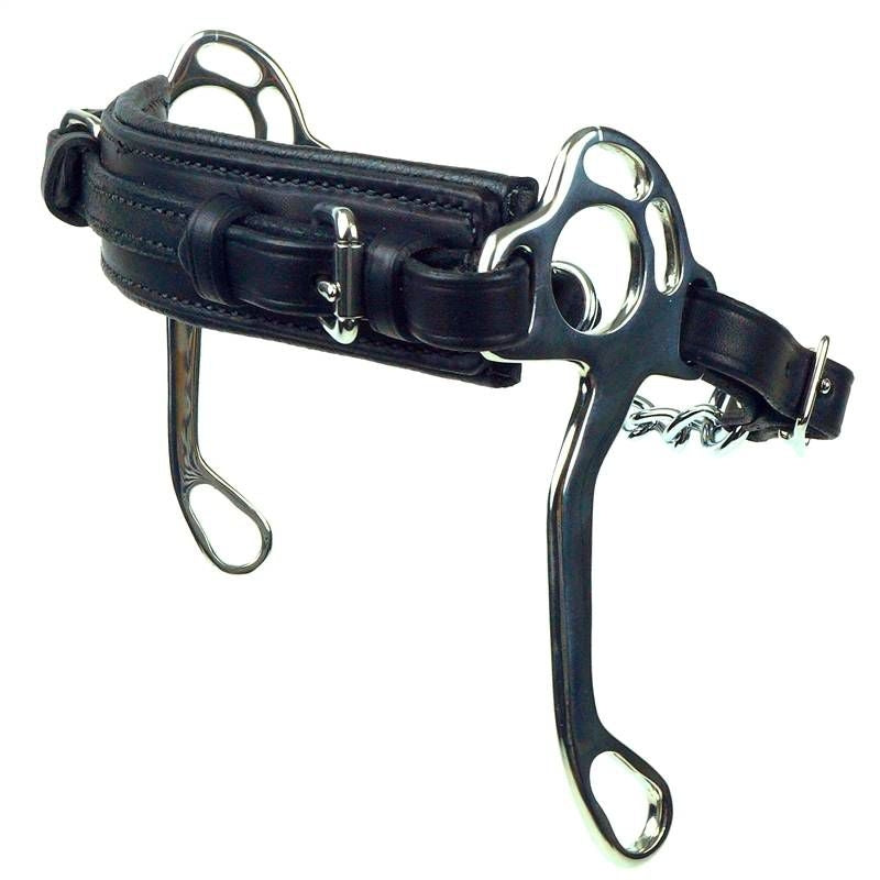 Nunn Finer Persuader Hackamore 6"L x 3-1/4"W Black