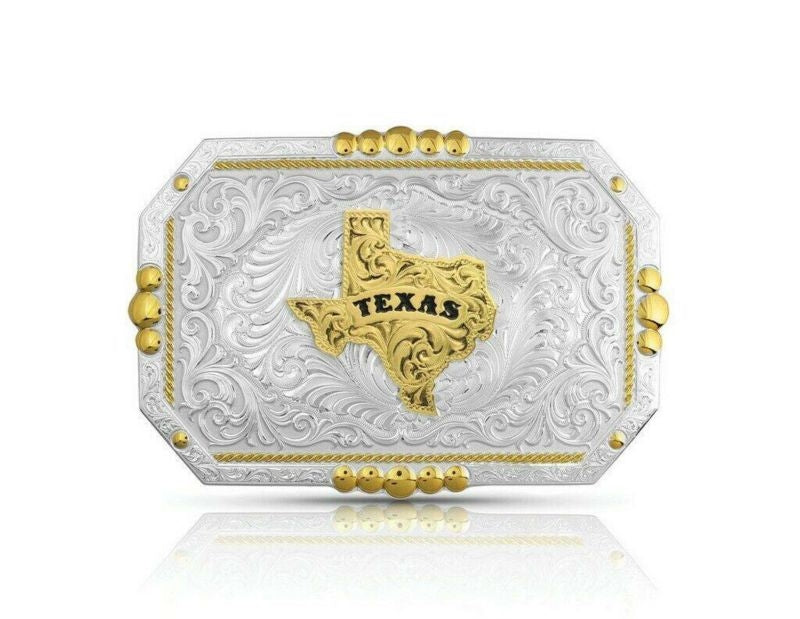 Montana Silversmiths Showpiece Of Texas Belt Buckl