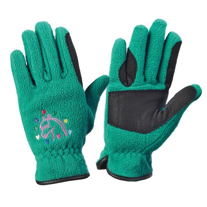 Ovation Kids Horse N Heart Fleece Gloves