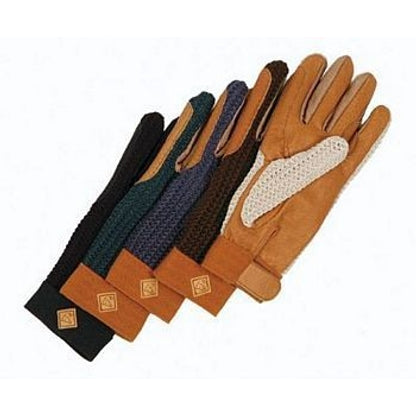 Ovation Ladies Lycra Crochet Glove 6.5 Black/Black