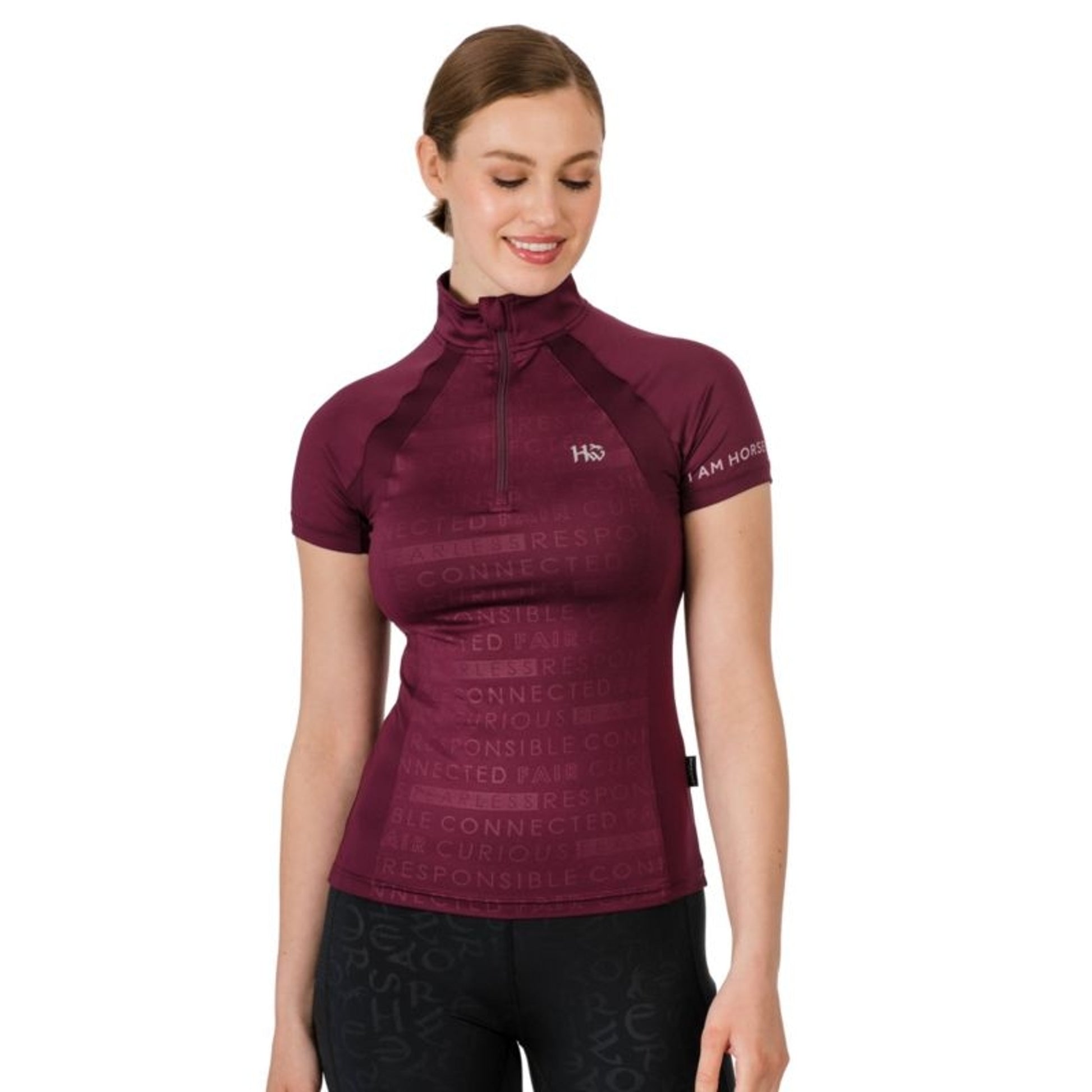 Horseware Ladies Aveen Half Zip Technical Short Sl