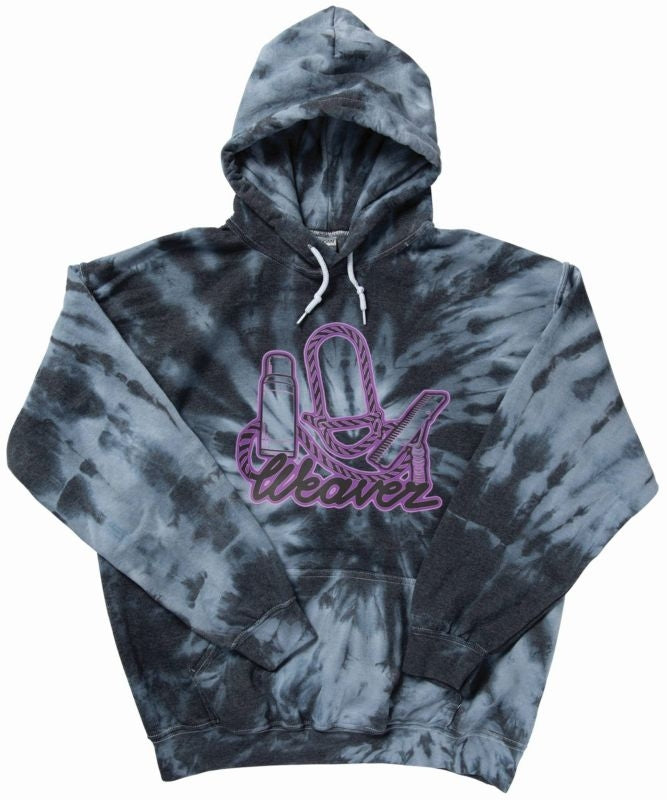 Weaver Livestock Neon Outline Hoodie Black