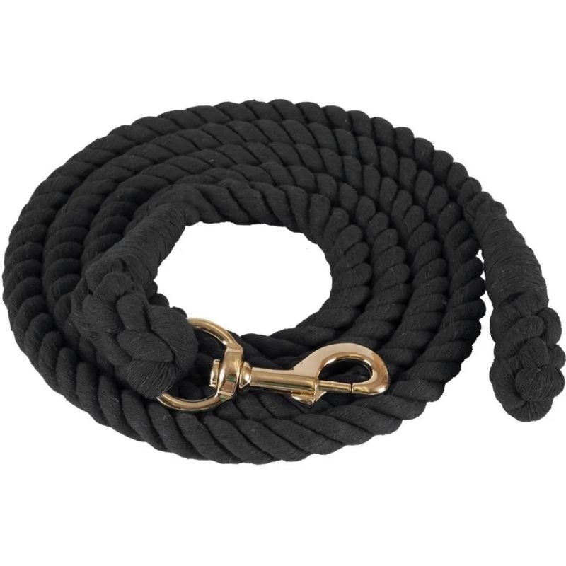 Reinsman Cotton Lead Line 10 Feet Black