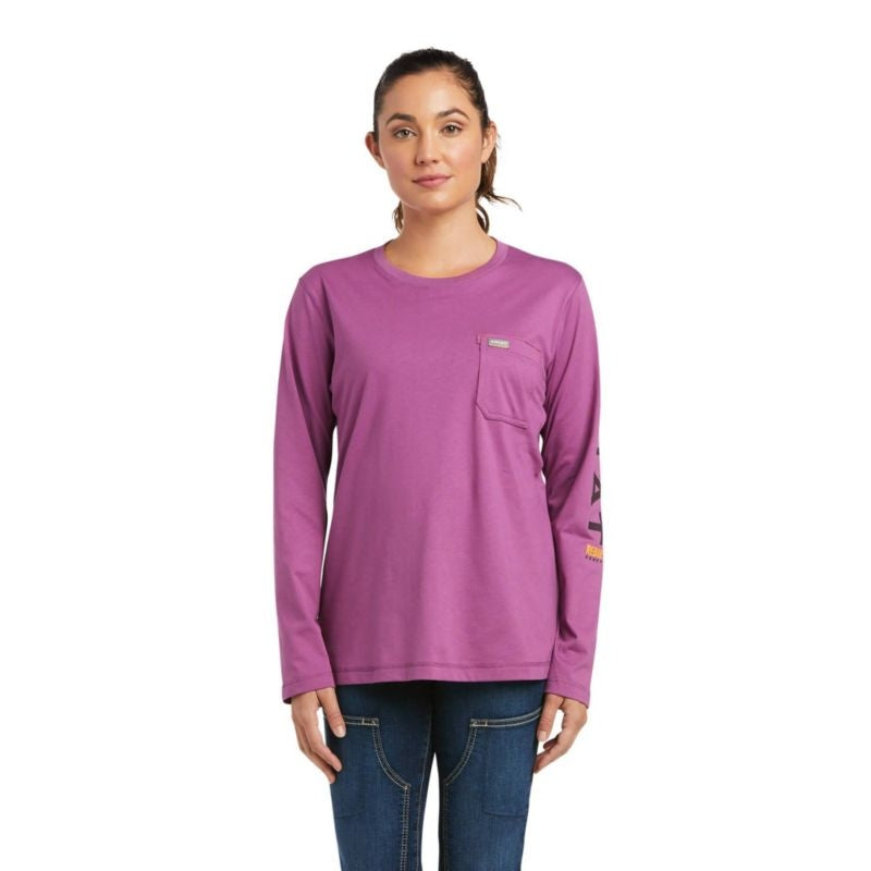 Ariat Ladies Rebar Workman Logo T-Shirt