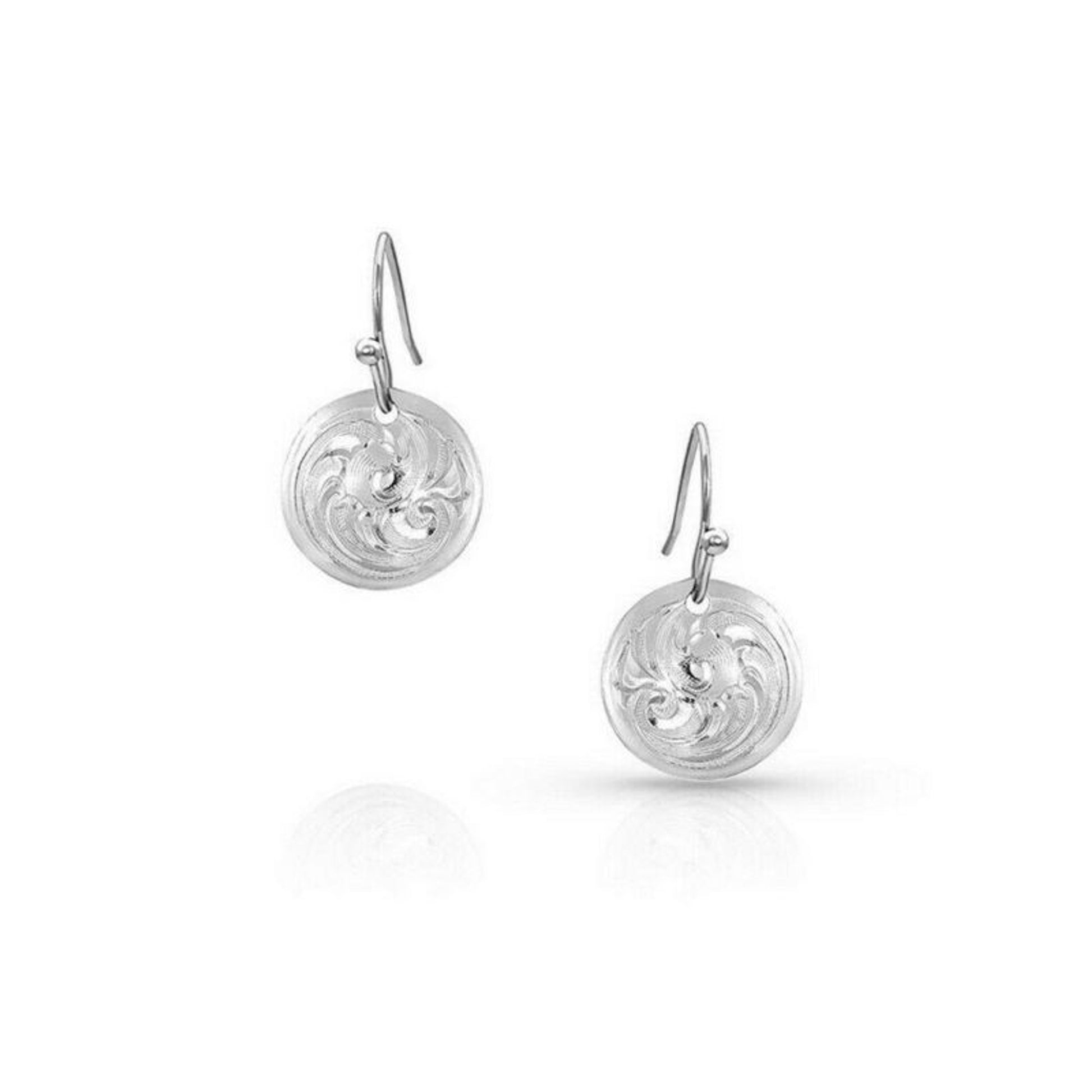 Montana Silversmiths Trailwinds Mini Concho Earrin