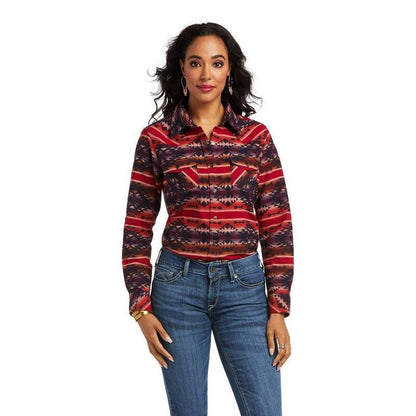 Ariat Ladies REAL Sedona Serape Shirt 1X-Large Red