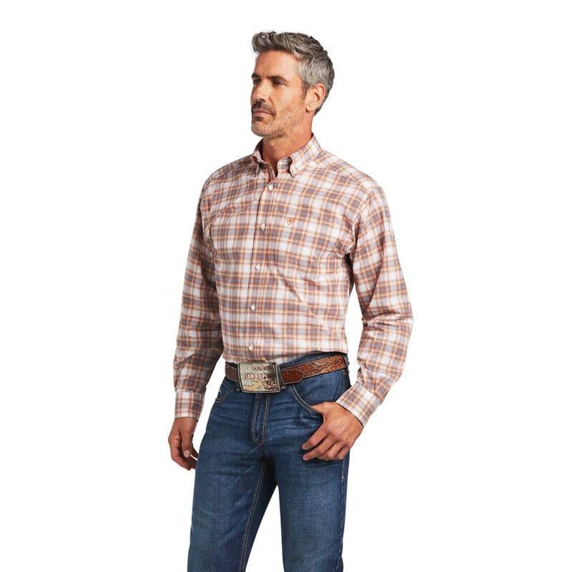 Ariat Mens Pro Series Bryce Stretch Classic Fit Sh