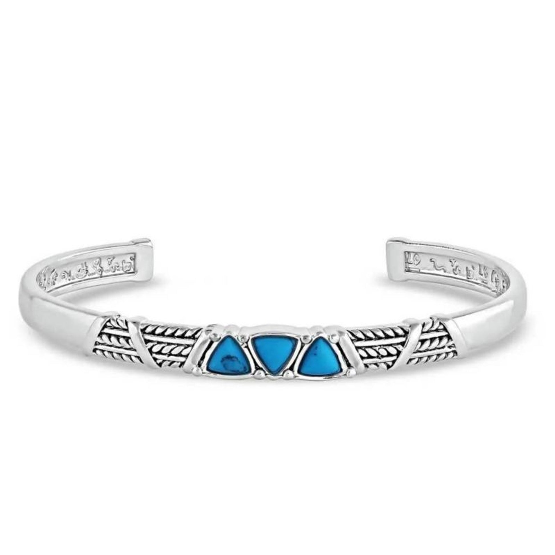 Montana Silversmiths Trilogy Trillion Turquoise Cu