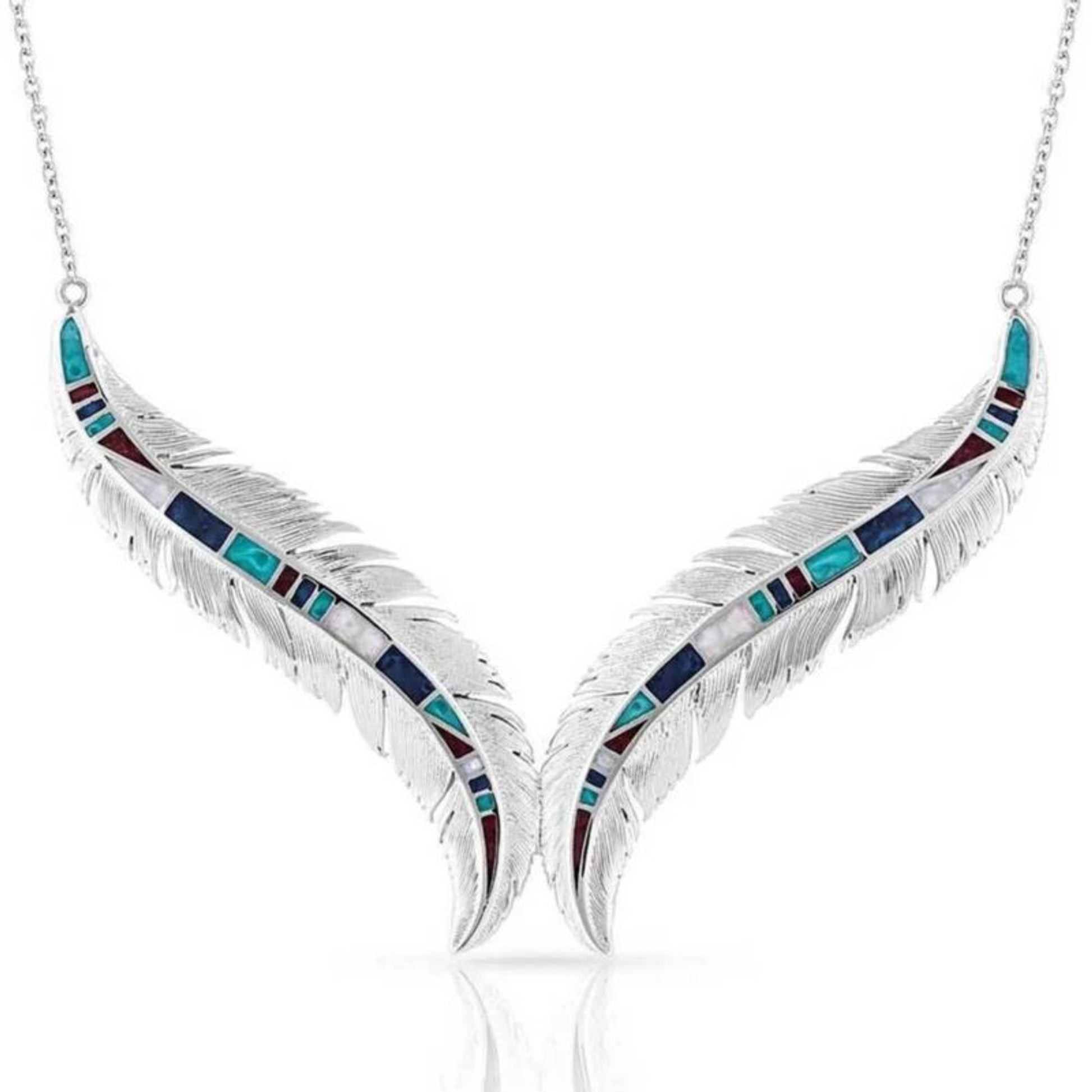 Montana Silversmiths Breaking Trail Feather Neckla