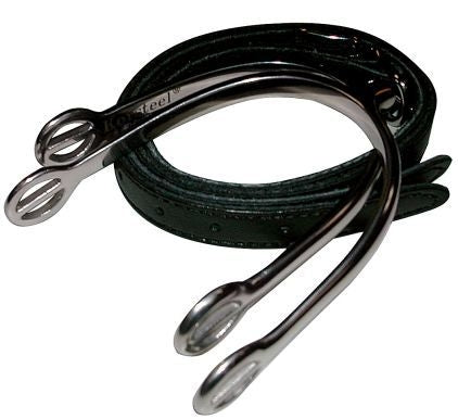 Tom Thumb POW Spurs with Straps - Mens Steel
