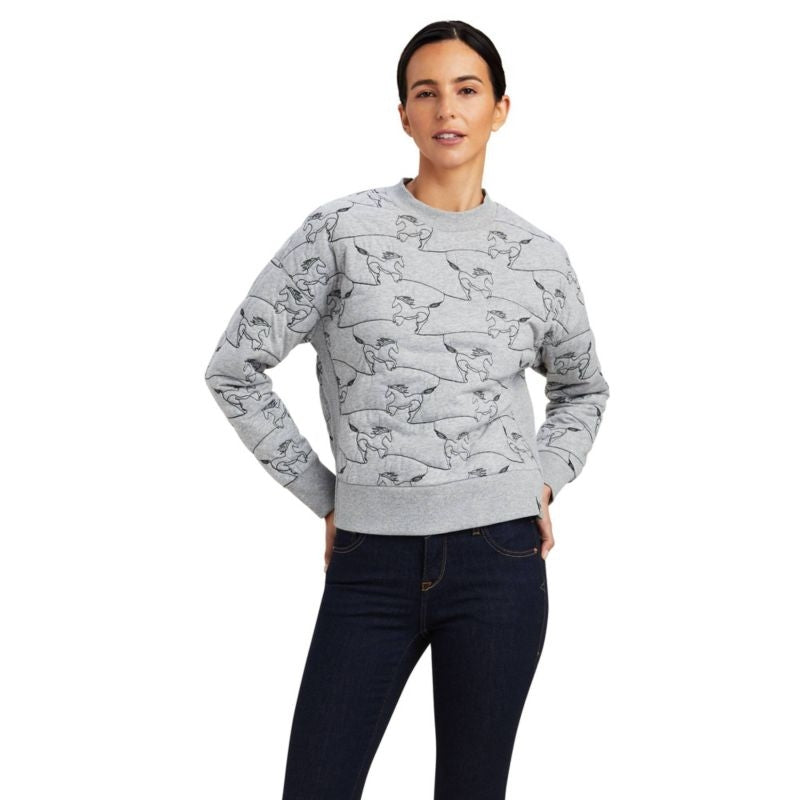 Ariat Ladies Contour Equine Crew Sweatshirt