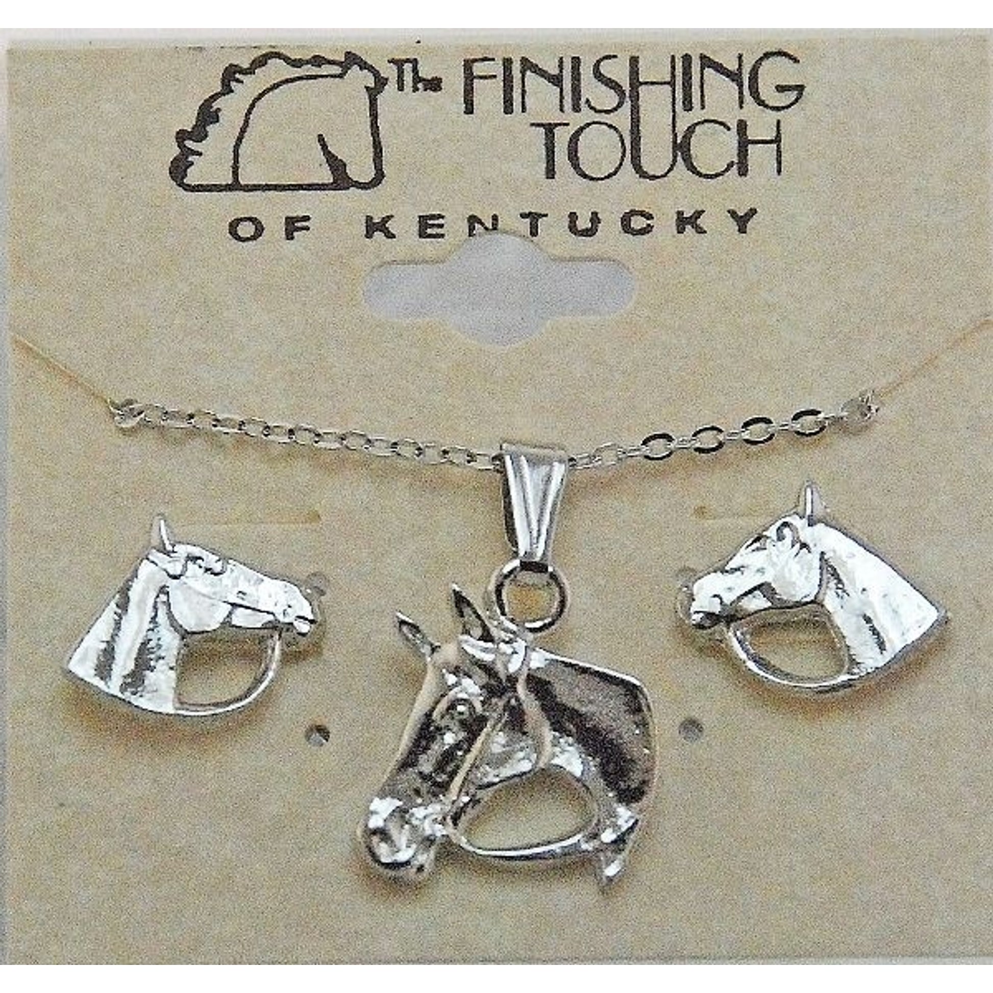 Finishing Touch Horse Head Gift Set 18in Silver