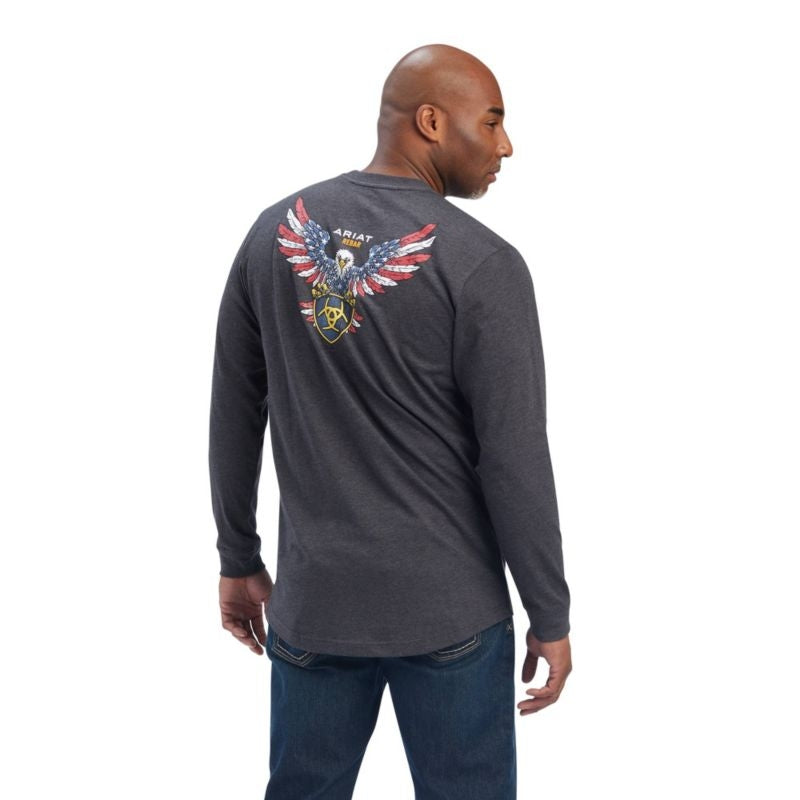 Ariat Mens Rebar Cotton Strong American Raptor T-S