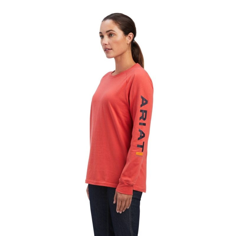 Ariat Ladies Rebar Cotton Strong Logo Graphic T-Sh