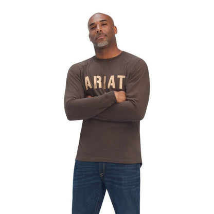 Ariat Mens Rebar CottonStrong Block T-Shirt