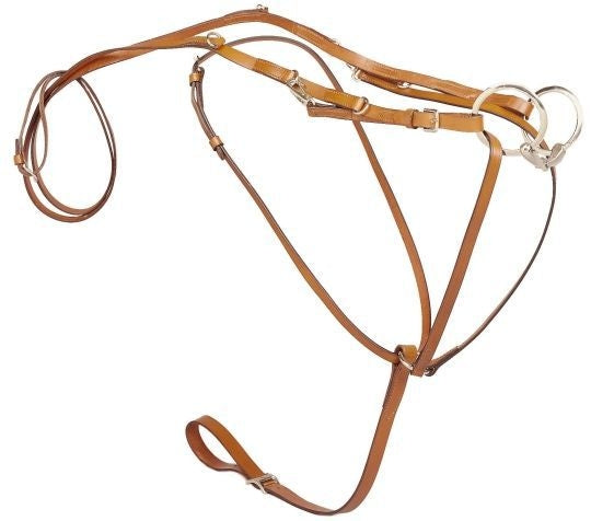 Tory German Martingale/Reins Center Buckle Blk