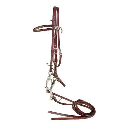 Tory Full Bridle With Curb Bit Horse Bk/Gry
