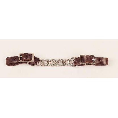 Tory Flat Twisted Chain Curb Strap Bk/Gry