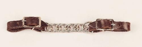 Tory Flat Twisted Chain Curb Strap Bk/Gry