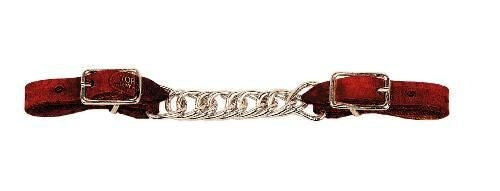 Tory Flat Twisted Chain Curb Strap Bk/Gry