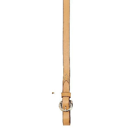 Tory Single Ply Rein - Buckle Bit End 5/8in Bk/Gry