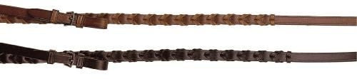Tory Laced Rein with Buckle Bit Ends 5/8in x 54in Brn