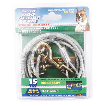 Tie Out Cable For Dogs 10 Ft Silver