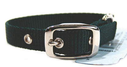 Single Nylon Dog Collar 2x0.25x0.25 Black