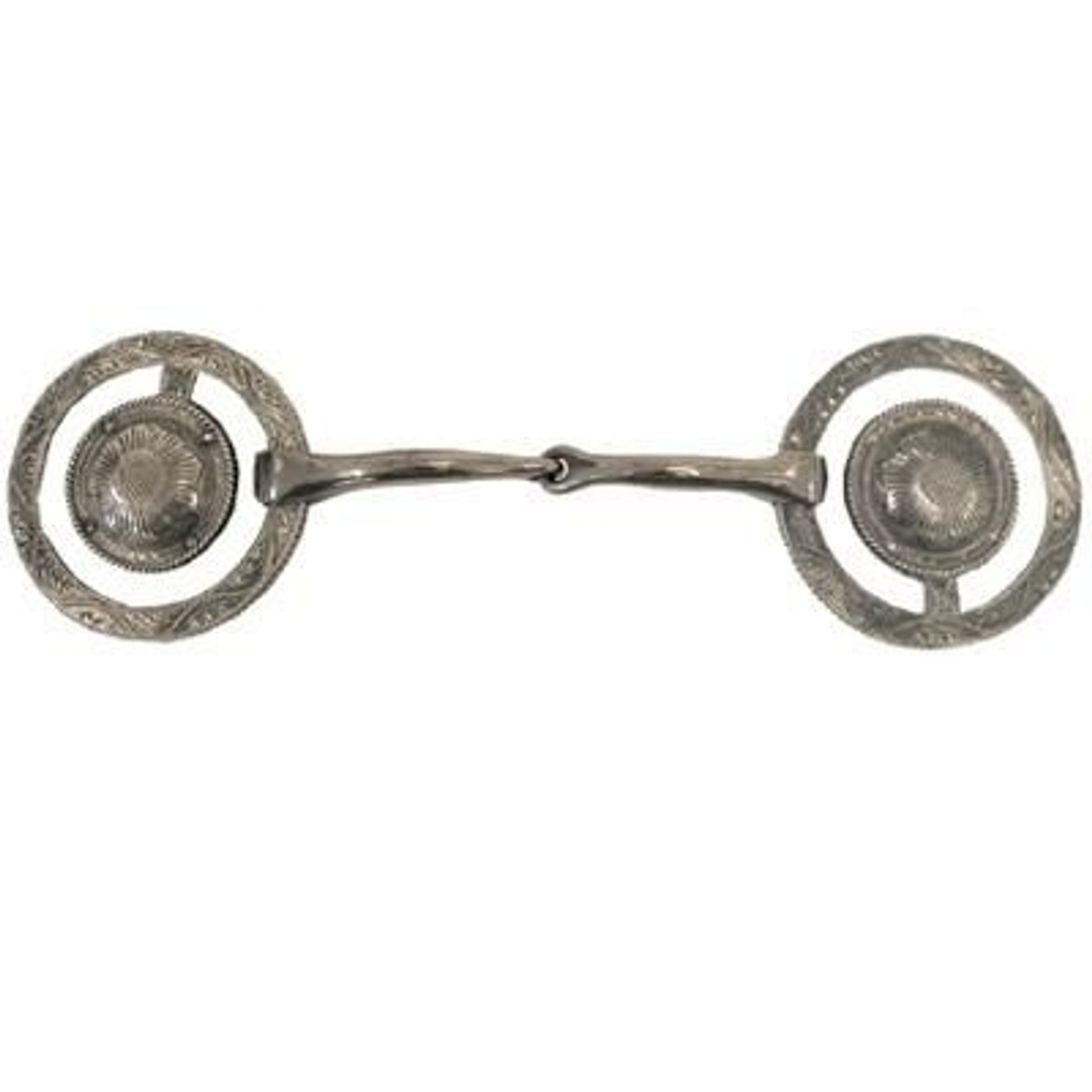Coronet Show Snaffle with Concho/Engraving Bit 5
