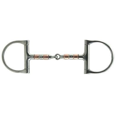 Coronet Copper Roller Dee Snaffle Bit