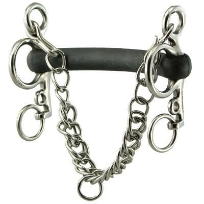 Coronet Hard Rubber Mouth Pelham Bit