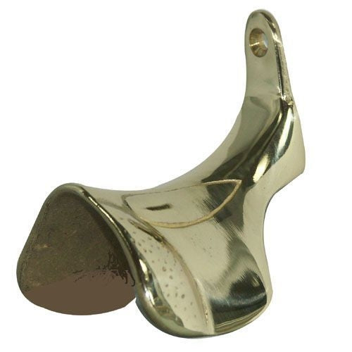 English Saddle Bridle Hook - Brass Brass