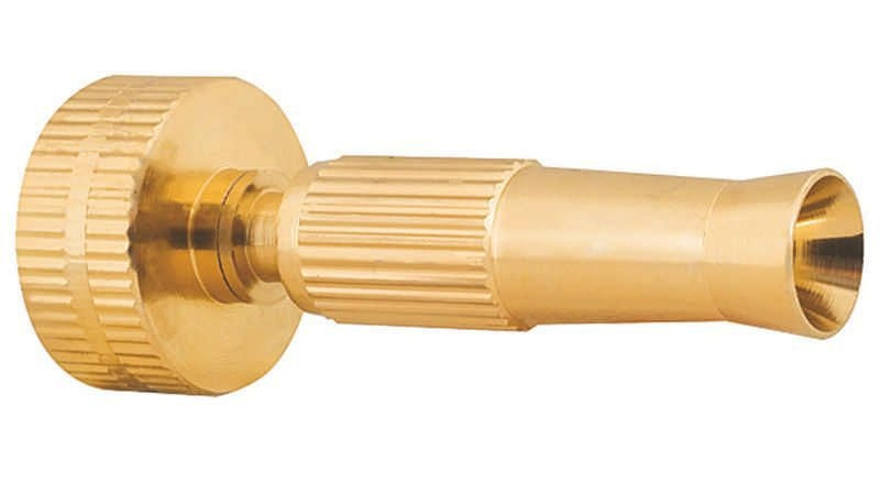 Brass Hose Watering Nozzle 3in Brass