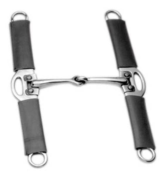 Korsteel Leather Full Cheek Elevator Gag Bit