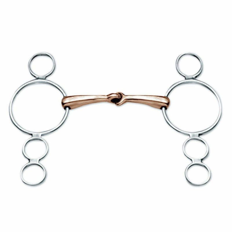 Korsteel Copper Mouth Lg Double Dutch Gag Bit 5.5