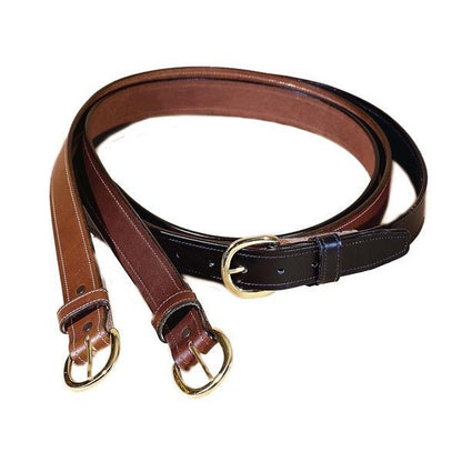 Tory Leather Stitched Leather Belt 30 Black