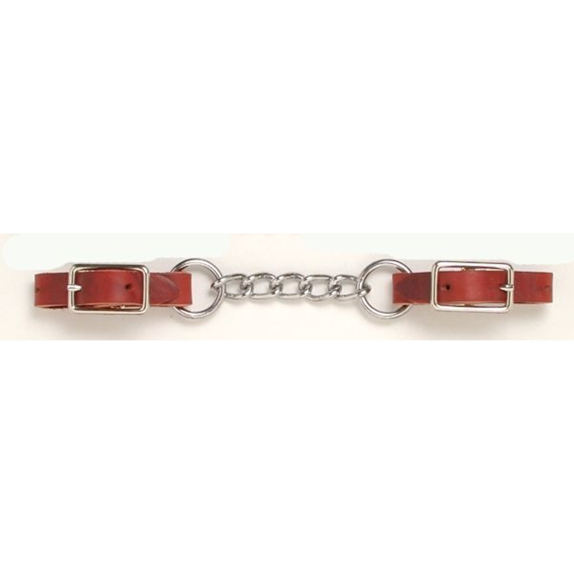 Royal King Single Chain Leather Curb Chain Brn